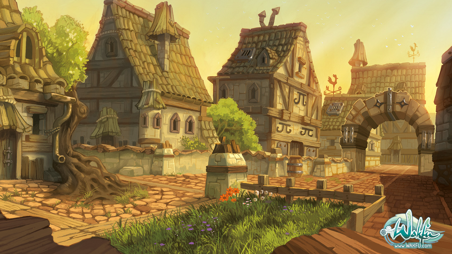 Village - Wallpapers - WAKFU Media - WAKFU, The strategic MMORPG with a ...
