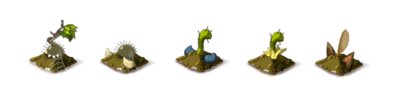 Monstres en cours d'évolution