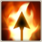 Flammender Pfeil